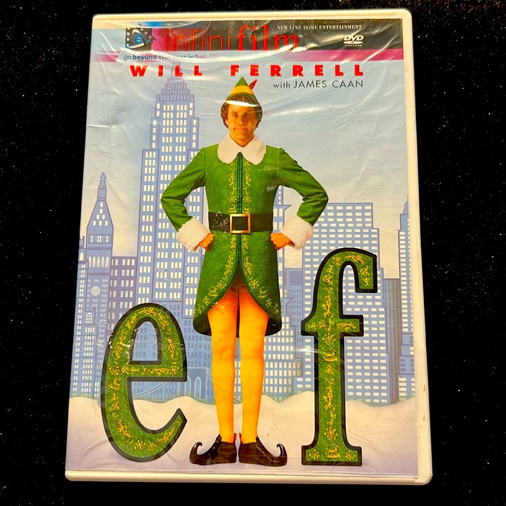 🌞 Elf  DVD New Line Home Entertainment Will Ferrell  with James Caan PG 95 mins